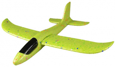 Letadlo soft házecí polystyrenové 34cm 4 barvy na házení v sáčku