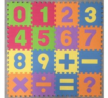 Pěnové puzzle 16ks počítání