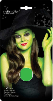 Barva obličejová v krému Zelená 28ml malování na obličej a tělo