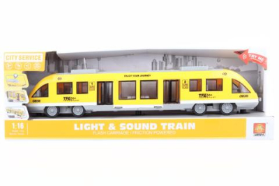 Vlak na baterie žlutý