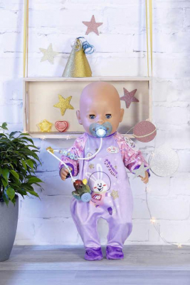 ZAPF BABY BORN Dudlík interaktivní na baterie pro panenku miminko Světlo Zvuk