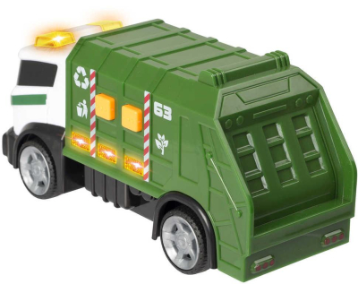 Teamsterz auto zelené popeláři 15cm na baterie Světlo Zvuk plast