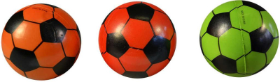 Míček soft (fotbalový) balónek s potiskem 8cm 6 barev