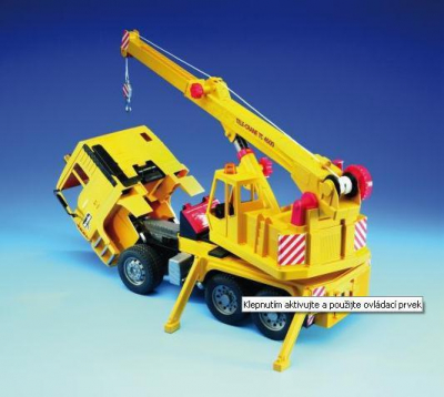BRUDER 02754 (2754) Nákladní auto MAN - jeřáb stavební