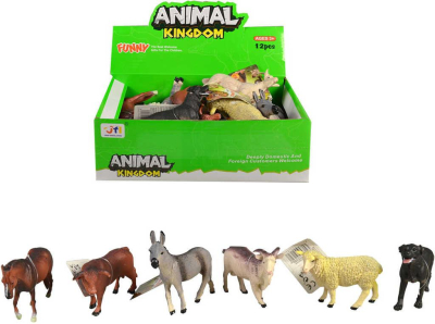 Zvířata domácí farma 8,5cm plastové figurky zvířátka 6 druhů