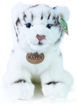 PLYŠ Tygr 25cm sedící bílý Eco-Friendly *PLYŠOVÉ HRAČKY*