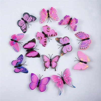 Sponky do vlasů motýlci 10 ks - růžové