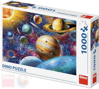 DINO Puzzle Planety XL 66x47cm skládačka 1000 dílků