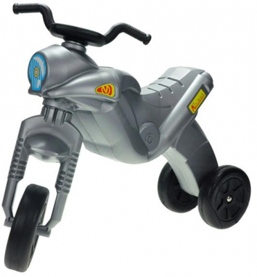 MAD Odrážedlo ENDURO Maxi dětské odstrkovadlo stříbrná motorka do 25kg