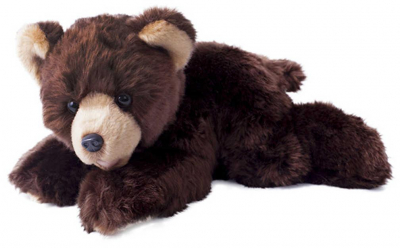 PLYŠ Medvěd hnědý ležící 32cm Eco-Friendly *PLYŠOVÉ HRAČKY*