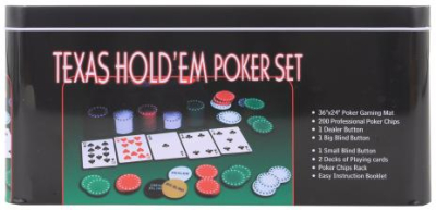 Set poker v plechovém boxu