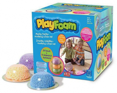 PEXI PlayFoam modelína pěnová boule 1ks dětská modelína 8 barev