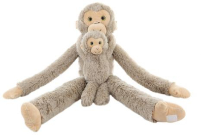 Plyš Opice s mládětem 82 cm