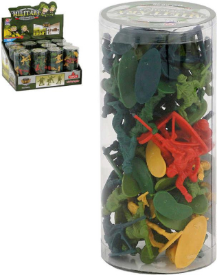 Vojáci 4cm barevné plastové akční figurky herní set armáda v tubě