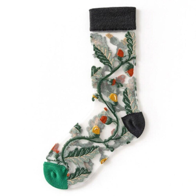 Květinové ponožky - japonský dub