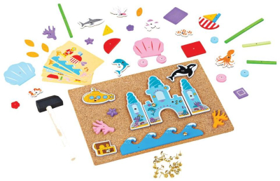 Bigjigs Toys Kreativní zatloukací hra život v moři