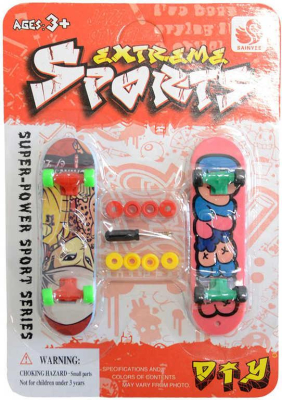 Skateboard prstový 9cm šroubovací set 2ks s kolečky a nástrojem 3 druhy