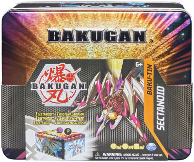Bakugan plechový box set s exkluzivním Bakuganem S4 a doplňky s překvapením