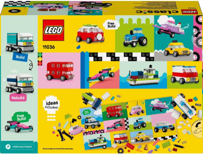 LEGO CLASSIC Tvořivá vozidla 11036 STAVEBNICE